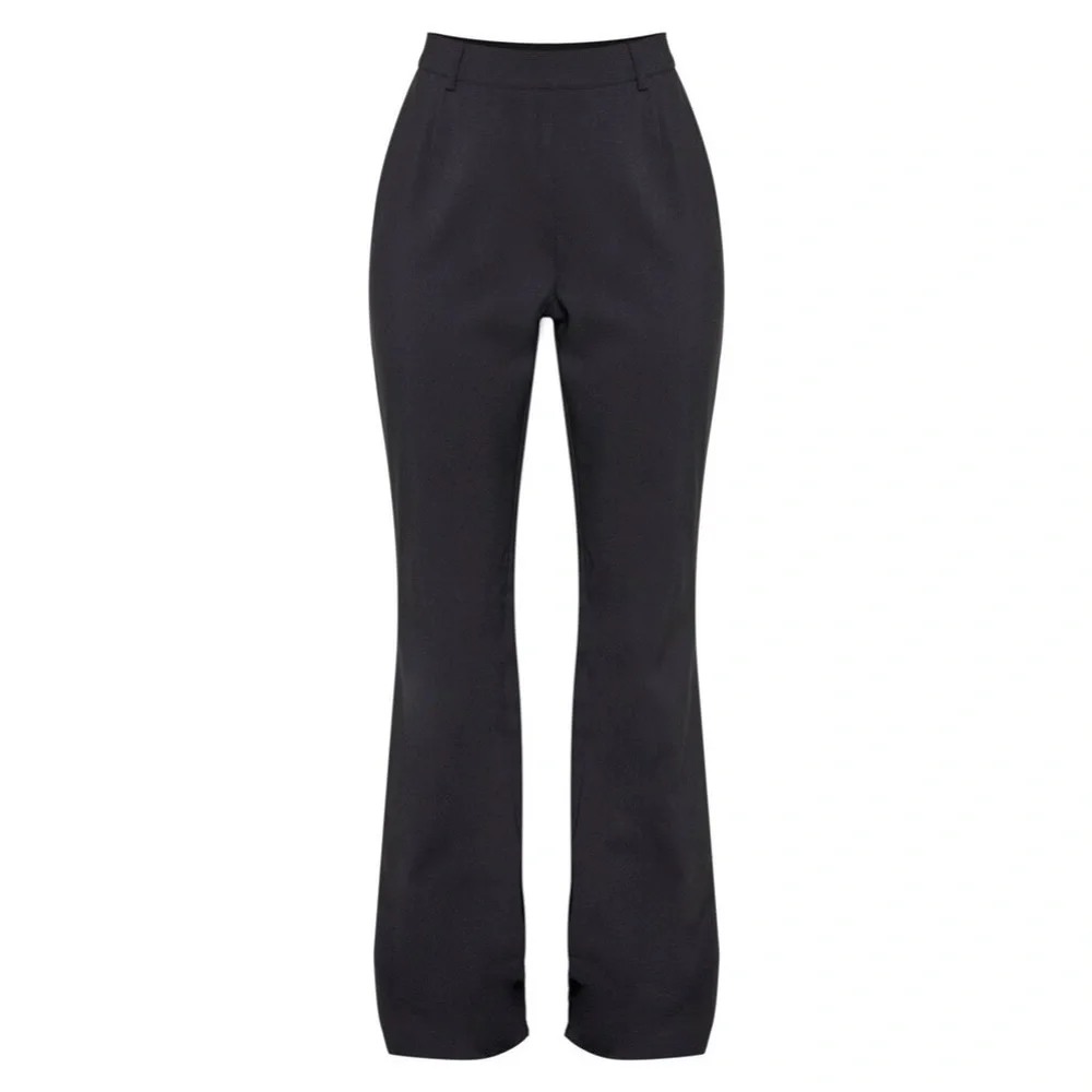 New Black Flared Leg Pants - Picture 3 of 5